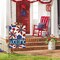 Patriotic 4th of July Garden Flag 12x18 Inch Double Sided Outside, Welcome Floral Daisy Yard Outdoor Decoration